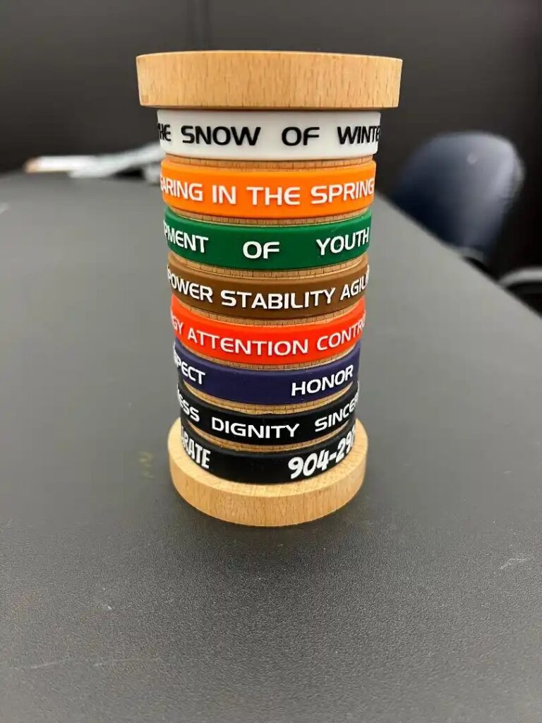 WTSDA Wooden Holder and Wrist Band