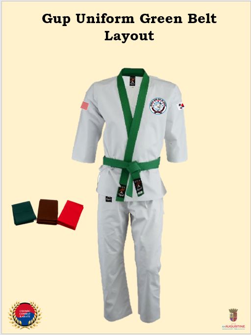Gup Uniform Green Belt Layout 2025 Gup Uniform Green Belt