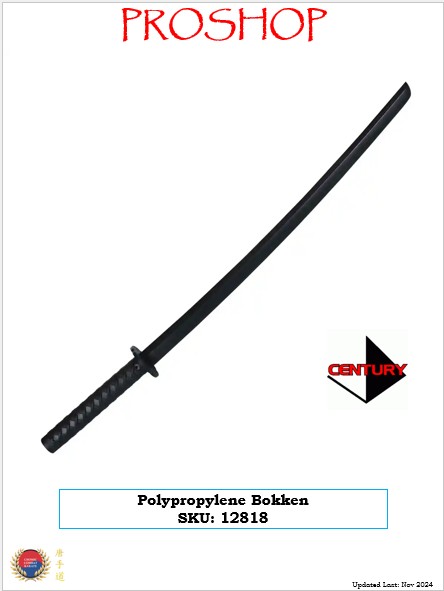 Bokken Polypropylene Centruy MA SKU 12818 2025 Bokken Polypropylene Centruy MA SKU 12818 2025