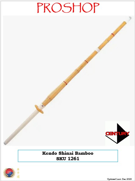 Kendo Shinai Bamboo SKU 1261 2025 Kendo Shinai Bamboo SKU 1261 2025