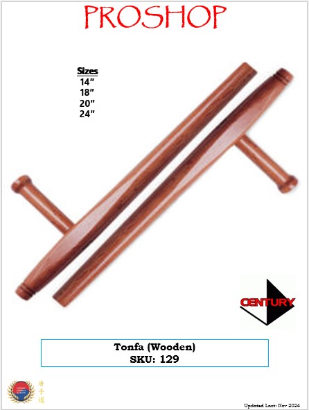 Tonfa Wooden Natural 14inch 18inch 20inch 24inch SKU 128 2025 Tonfa Wooden Natural 14inch 18inch 20inch 24inch SKU 128 2025